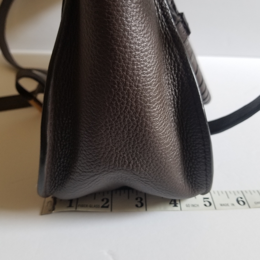 Chloe Medium Marcie Leather Satchel Bold Brown - Picture 12 of 12